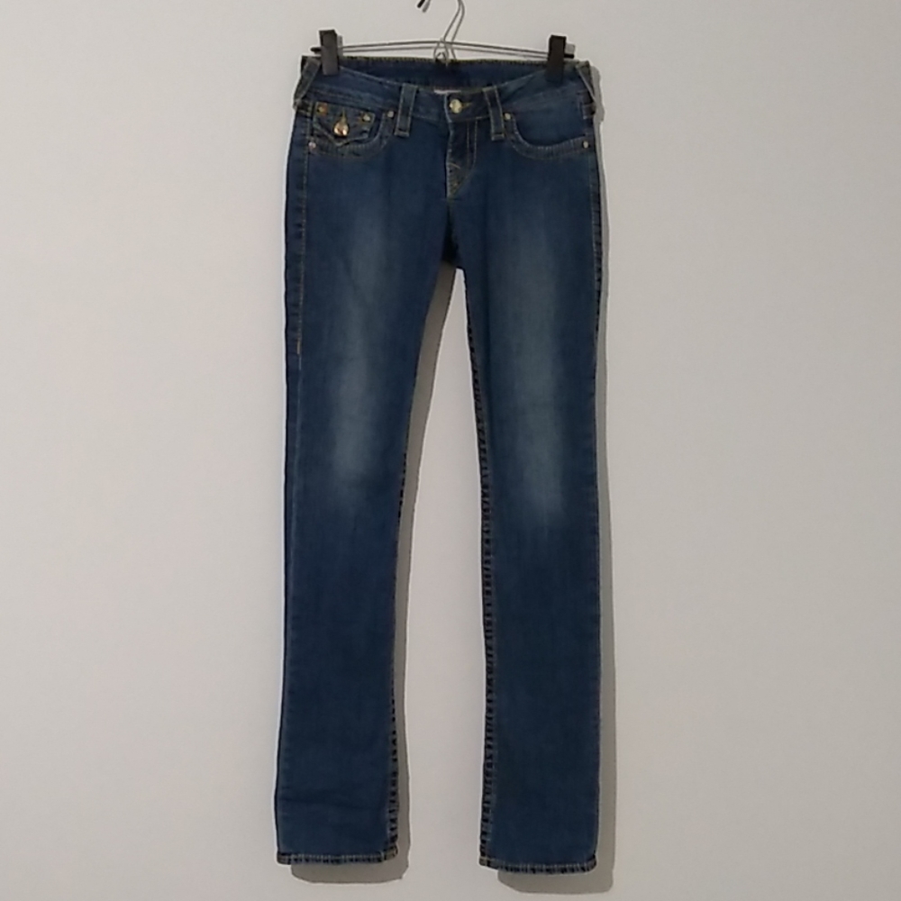 True Religion Long Straight Leg Jeans 26